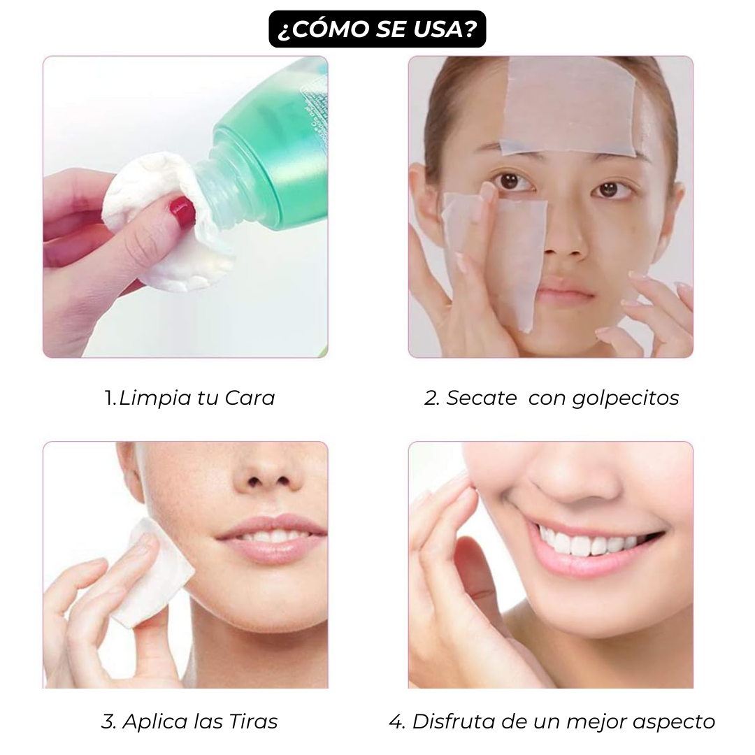 Derm - Tiras de Lifting Facial Anti-edad (40 Unidades x Pack)